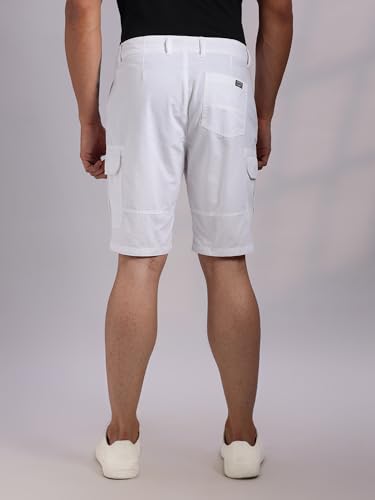 Image of Thomas Scott Men's | Regular Fit | 100% Cotton | Solid | Breathable Lightweight | 6-Pocket Cargo Shorts | Cricket Club Collection