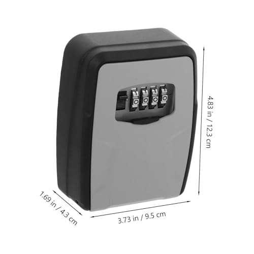 Caja de seguridad para llaves impermeable Alipis con combinación de 4 dígitos para pared 4