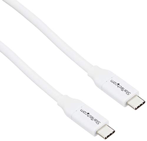 StarTech.com USB C to USB C Cable - 13 ft / 4m - 5A PD - M/M - White - USB 2.0 - USB-IF Certified - USB Type C Cable - USB C Charging Cable