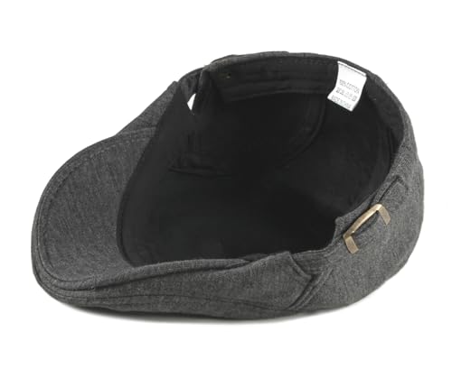 Image of Quanhaigou Men's Cotton Flat Ivy Gatsby Newsboy Driving Hat Adjustable Irish Cabbie Ivy Driving Hunting Cap