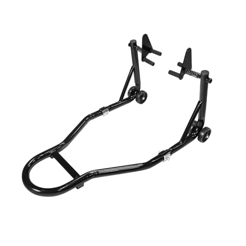 REWOLFNUS Motorcycle Universal Front Combo Wheel Fork Paddock Stand Lift for Yamaha Honda Kawasaki Suzuki Ducati for Sport Bike (Black)