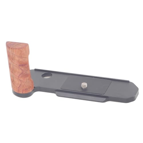 SZZCNOX FM2   Empuñadura de madera para cámara Nikon FM2, soporte de placa base en forma de L para Nikon FM2, placa de aleación de aluminio de liberación rápida para Arca, mango lateral de madera
