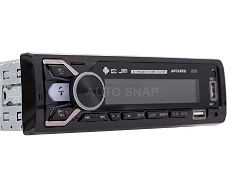 Image of AUTO SNAP ARC2923 Car Player TF /BT /AUX /SD Card Slot Dual USB Ports with Remote Control Single Din Premium MP3 Universal Fit Panel