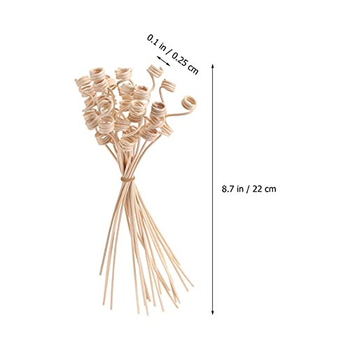 Lurrose 20 stks Diffuser Sticks Geur Diffuser Staven Aroma Olie Diffuser Accessoires Natuurlijke Rotan Hout Vervanging… - Image 3