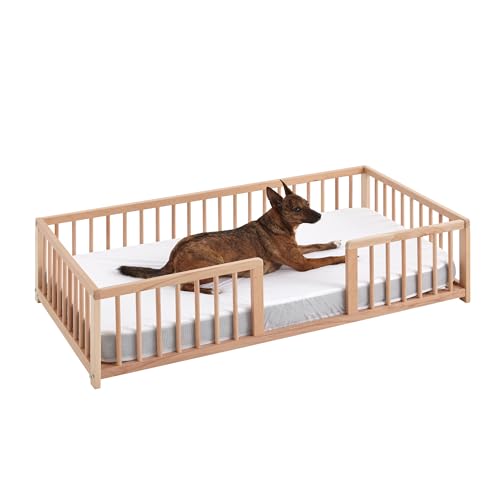 WonderWoof, letto divano per cani grandi, in legno di faggio - Nature CoolDreams