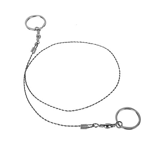 Wire Saw, Rope Saw Portable Stainless Steel Wire Survival Saw 360 Lifesaving Saw Pocket Chainsaw Universal for Camping Emergency Lifesaving