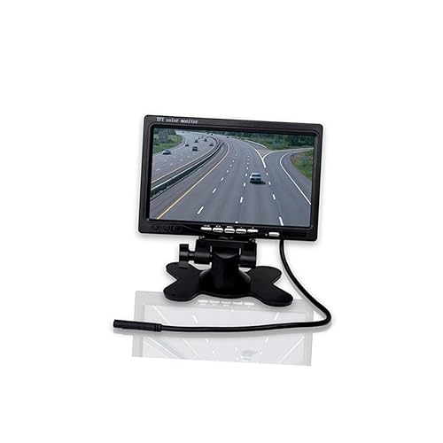 Cabilock 7-inch Car Rearview Headrest Monitor LCD Display Led Backlights RGB Monitor Auto LCD Screen 480x234 Pixels Ir Remote Controller