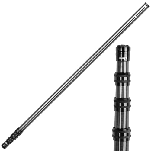 DOBEN Barra telescópica para piscina de fibra de carbono, barra de piscina ajustable de 1,4 m hasta 4,6 m, barra telescópica profesional para piscina, barras de limpieza para red de skimmer, cepillo,