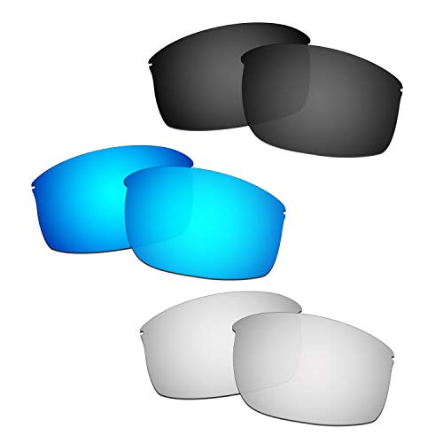 Lentille pour Oakley Wiretap New : verres renforcés anti-reflets bleu noir titane