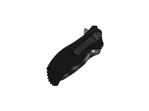 Zero Tolerance 0350Ts; Folding Pocket Knife; 3.25 In. S30V Stainless Steel Blade With Tiger-Stripe Tungsten Dlc Coating, G-10 Handle, Speedsafe Assisted Opening And Quad-Mount Pocketclip; 6.2 Oz. #TOP1