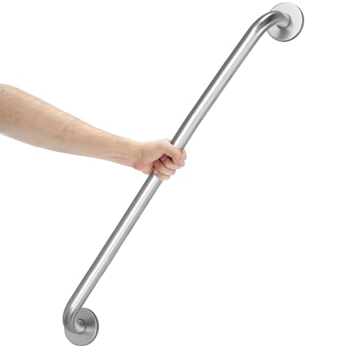 Image of AmazerBath Grab Bar for Bathtubs and Showers - Anti Slip, 36 inch L x 1.25 inch D, Stainless Steel, Senior and Handicap Accessible, Holds 500LBS