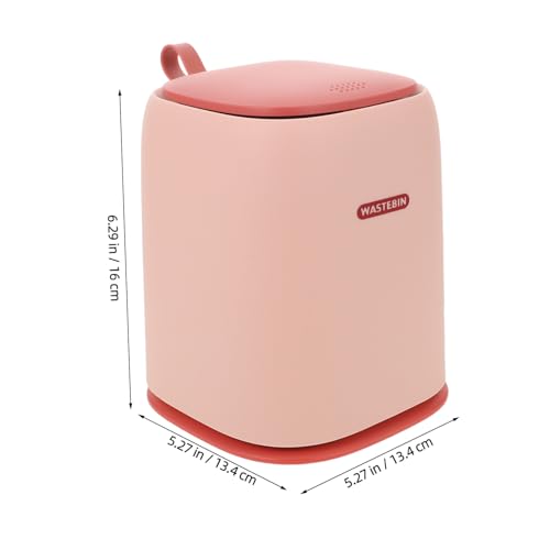 Poubelle de table rose anti-odeur POPETPOP mini format étanche pour petit espace - 2