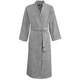 Photo Gallery sensei la maison du coton - accappatoio unisex con collo kimono, tinta unita, 420 g/m² Photo Gallery sensei la maison du coton - accappatoio unisex con collo kimono, tinta unita, 420 g/m²