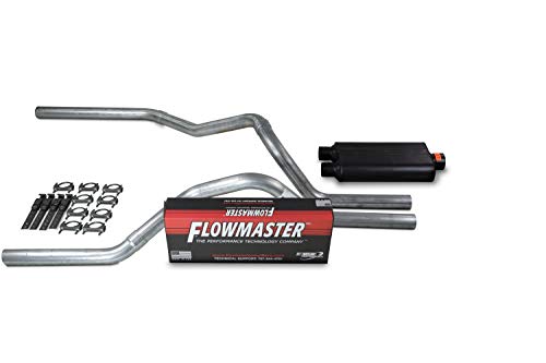 Truck Exhaust Kits - Shop Line Dual Exhaust System 2.5 inch Aluminized Pipe Flowmaster 50 Series