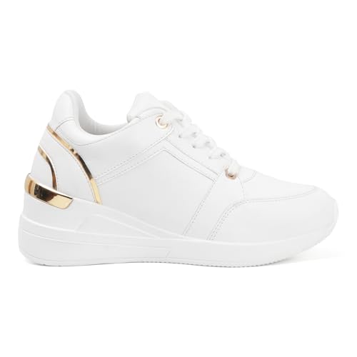 Image of Vendoz Women Casual High Heel Sneakers I Cushioned Insole I All Day Comfortable I Lightweight and Stylish Shoes for Girls CNV7062