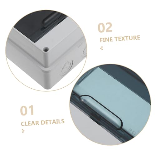 Boîtier électrique étanche extérieur plastique 6 voies coffret de distribution - 3
