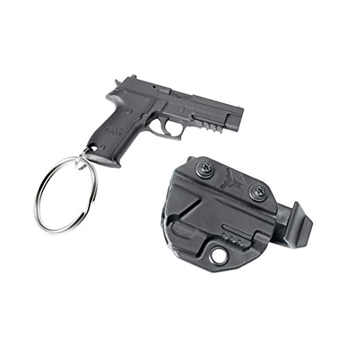 Mini Pistol Shaped Keychain with Holster and Belt Clip - Sig P226 - by Blade-Tech Holsters