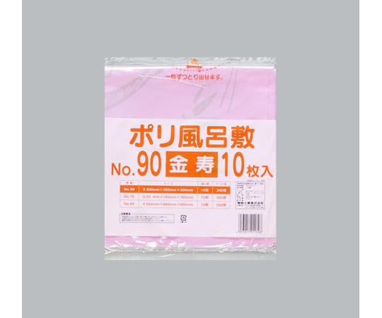 福助工業 ポリ風呂敷 No.90 金寿 1ケース 10個&times;30セット入 00754266