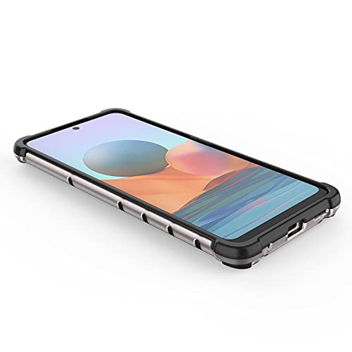 Image of Glasgow Back Case Cover Designed for Mi Redmi Note 10 Pro - Black