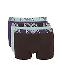 emporio armani femme nocibe Ajuste cómodo Emporio Armani Shiny Logoband Pack 3-Pack Trunk Bañadores Ajustados para Hombre, marrón, M