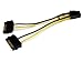 Startech.com - satpciexadap - 6in dual sata to pcie videocard power cable 15pin