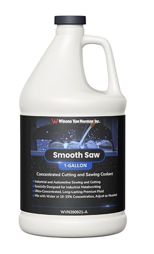Winona Van Norman Smooth Saw: General Purpose Concentrated Cutting & Sawing Coolant Advanced Synthetic Fluid for Metalworking (1 Gallon)