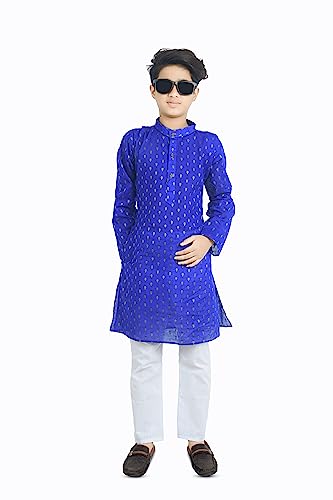 Image of Trendy and Stylish Printed Kids Kurta | Butik Designs for Fashionable Children