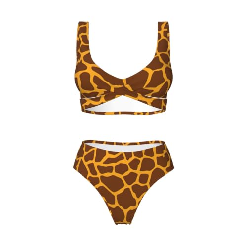 Bikini triangular de jirafa para tus tardes de piscina y playa 5