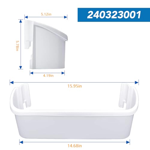 image for Discount Parts Direct 240323001 Refrigerator Door Bin Side Shelf Repla