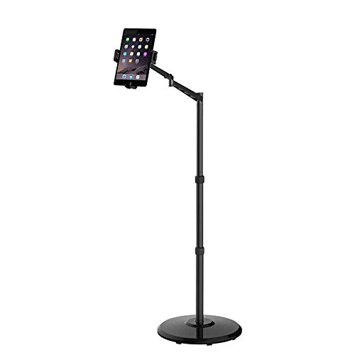 Tablett aus Aluminiumlegierung mit Ständer, höhenverstellbar 30-90 cm, Silber Ipad Pro Stativständer für Ipad 2 3 4 Ipad Air, Air 2 Ipad 9.7 /