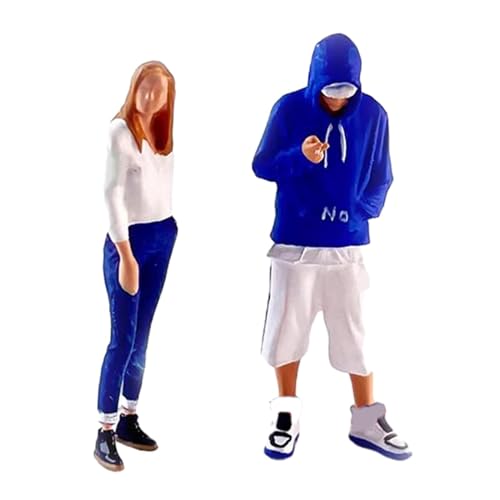 Luwecf Figuras Masculinas de Moda Figura de Personas a Escala 1/64 para Diorama de Escena en Miniatura