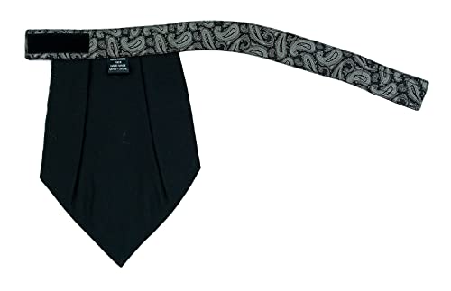 Image of formal cravat set for men with pocket square Men's Cravat Necktie, Self Design Microfiber Dark Multi color Free Size