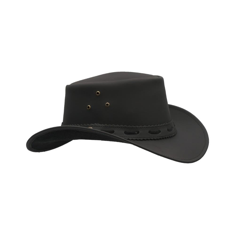 Walker and Hawkes Sombrero Impermeable de Cuero de Vaca Outback