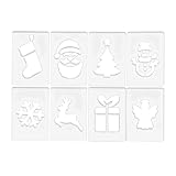 Weihnachtsvorlagen – Holzbearbeitungsschablonen, Weihnachts-Acryl-Bildhauervorlagen-Set, Feiertags-Holzbearbeitungsvorlagen, Bastel-Schneidevorlage | DIY-Holzschnitzmuster Für Ehefrau, Ehemann, Sohn,