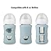 PandaEar 4 Pack Silicone Sleeves for Philips Avent Natural Glass Baby Bottles (2 x 4oz & 2 x 8oz), BPA-Free Shatterproof Covers, Heat Resistant, Anti-Slip Grip, Fits 4oz & 8oz Avent Glass Bottles