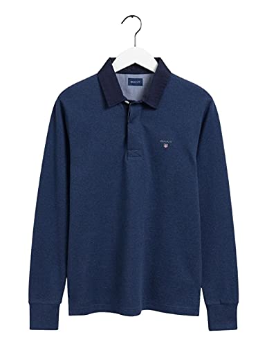 GANT Polo Blu mélange The Original Heavy Rugger