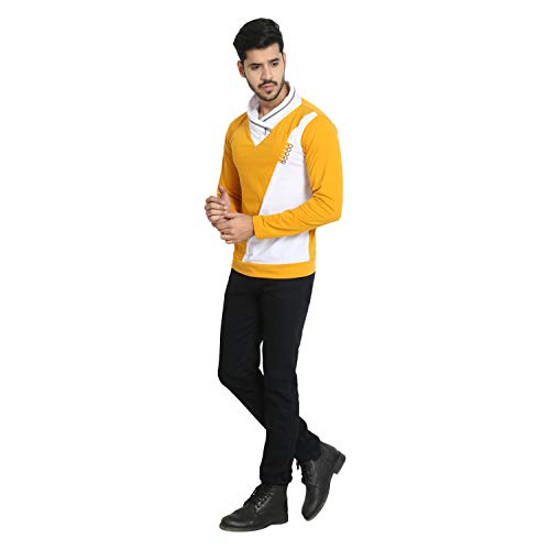 Image of Black Collection Men's Plain Slim Fit Full Sleeve T-Shirt