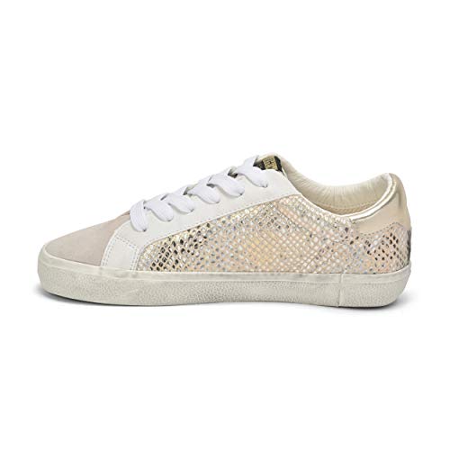 Image of VINTAGE HAVANA Womens Kate Slip On Sneakers Shoes Casual - Gold, White