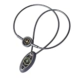 [ZAAP] Slico 医療機器搭載 テラヘルツ波 ネックレス シリコン アクセサリー 星座 牡羊座 ブラック Xサイズ 51cm