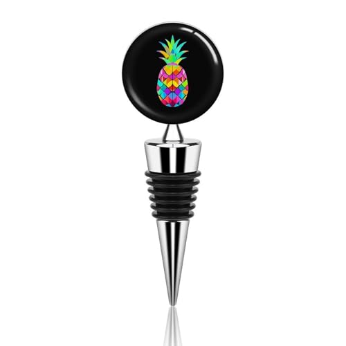 Bouchons de bouteille réutilisables en marbre : conservation fraîcheur et design ananas chic