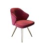 n/a Lumières, Chaise Salle à Manger Moderne Chaise Design Velvet Simple Casual Chaise Chaise Dossier Dressing (Color : A)