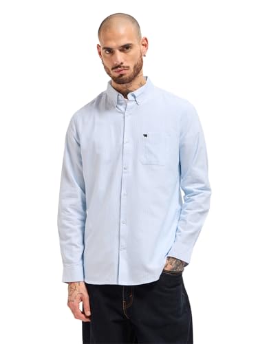 Image of THE BEAR HOUSE Men's Cotton Striped Slim Fit Shirt
