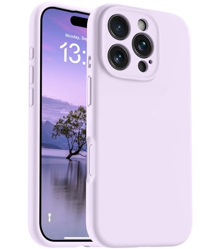 Coque Magsafe iPhone 16 Pro Max silicone liquide classique mauve OTOFLY