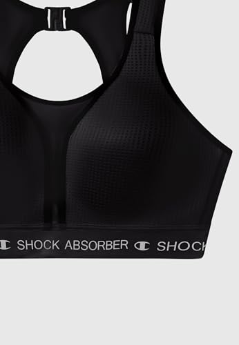 Champion Shock Absorber S0657 - Ultimate Padded Run Biustonosz Sportowy, Czarny, IT 4A (EU 80A) (UK 36A) Damski -FW23, Czarny, 80A