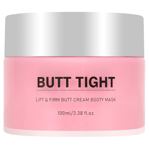 Butt Tight Cream, Tighten and Lift Booty Body Cream, Reduce look of Loose Crepey Skin, Firm Cellulite Mask for Visible Firmness, Remove Cellulite Appearance, Smooth Sculpt Thighs, Belly Arms, Toning Bum Mask
