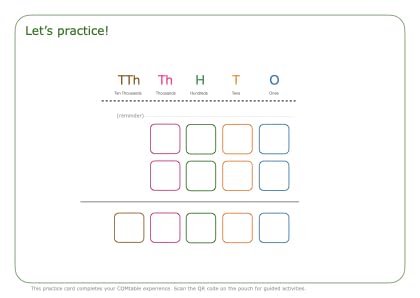 COMtable - Colour-Coded Math Learning Tool for Mental Calculation (A5, Laminated, Reusable) - Image 3