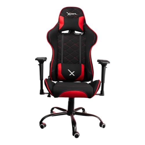 Stylos Silla Gamer Xzeal XZ25 Diseño ergonómico de Tela con Brazos 4D (Rojo)