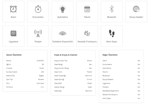 Casio Men Digital Automatic Watch with Plastic Strap G1148