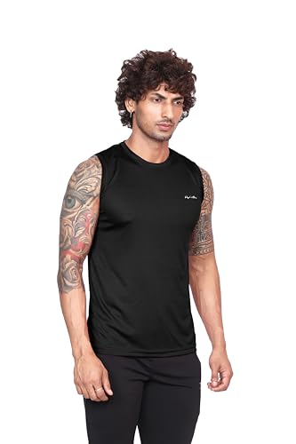 Image of Big Button Mens Quick Dry Sports Cut Sleeves Sports Tshirts Tank Top