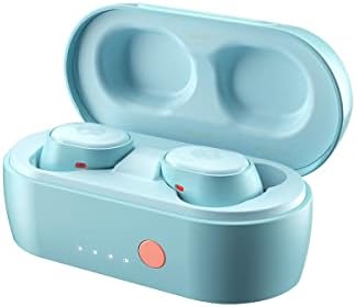 Skullcandy Sesh Evo True Wireless Earbuds via Bluetooth, IP55 Sweat, Water, and Dust Resistant, Up to 24 Hours of Total Battery - Bleached Blue